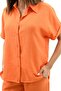 Women's Short-Sleeve Shirt Collar Two-Piece Set 4097-25 - 5