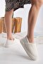 Lamb Fabric Wool Silent Sole Elastic Women's Home Shoes Home Boots Slippers - 3