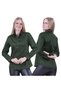 Khaki Green Plain Basic Long Sleeve Women's Shirt Women's Shirt - 4