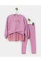 Girl's Tulle Sweatshirt and Leggings Cotton Top and Bottom Set