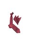 Red Off-White Polka Dot Pattern Handkerchief Tie 7717-3mk - 2