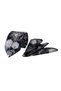 Black and White Rose Pattern Handkerchief Tie 7701-2mk