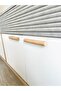 Cabinet Handles, 5 Pieces - 224 Mm (22.4 CM) -,wooden Handle, Natural, Drawer Handle, Kitchen Cabinet Handles, - 2