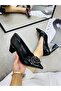 Stiletto Women's 10cm Thick Heels Patent Leather Material