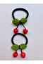 Elastic Hair Tie with Pearls, Double Buckle, 16 Pearls - 2
