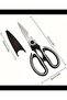 1 Piece Stainless Steel Kitchen Scissors - Chicken, Meat, Fish Bone and Walnut Opener - 5