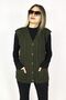 V-Neck Knitwear Mother Vest - Thick Wool, Buttoned Pocket - 2
