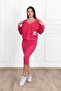 Women's Strappy Sweatshirt Dress 3711-23 - 5
