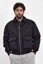 New season black zip-up bomber jacket mz56112 - 3