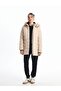Women's Hooded Plain Puffer Coat (W4) - 2