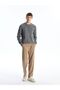 Crew Neck Long Sleeve Men's Knitwear Sweater - 2