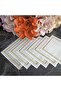 Gold and silver detailed elegant cocktail napkin, coffee side napkin, presentation napkin - 8