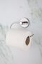 Chrome Long Towel Holder Open Toilet Napkin Robe Hanger Set of 3 Bathroom Accessories - 4