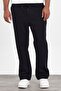 New Season Men's Baggy Loose Fit 3 Thread Raster Black Sweatpants Mz73037 - 3