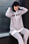 Medium Women's Gray Tunic and Trousers Set - 3553 - 2