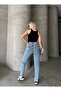 Women's Stone Washed Mom Jeans Pants Zyn-58718 - 4