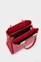 Elegance Red Women's Chain Detailed Adjustable Strap Hand and Shoulder Bag - 3
