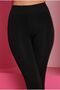 Women's Black Thermal Plush Fur Tights - 6