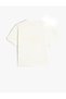 T-Shirt Seashell Applique Embroidered Short Sleeve Cotton - 2