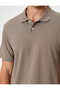 Slim Fit T-Shirt Polo Neck Short Sleeve Cotton - 5