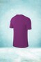 Plus Size Men's Purple Dri-Fit Fabric Crew Neck Short Sleeve Casual T-Shirt(4XL- 10XL) - 2