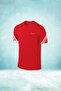 Oversized Men's Red Dri-Fit Unprinted Crew Neck Athlete T-Shirt (4XL- 10XL)