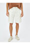 Denim Shorts Cargo Pocket Sewing Detailed Buttoned Cotton - 3