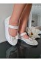 White Girl's Wedding Shoes Ballerinas - 2