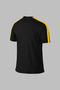 Plus Size Men's Black Dri-Fit Unprinted Collar Short Sleeve T-Shirt (4XL- 10XL) - 2