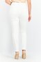 Women Slim Fit Plain Stretchable Jeans, White - 2