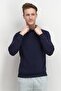 Men Hooded Brand Logo Long Sleeves Sweatshirt, Blue and Orange