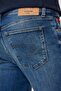 Jeff Normal Waist Slim Fit Very Narrow Leg Blue Men's Jean Trousers - 5