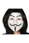 Delux Series Game Accessory Black Color Fake Short Hair and V for Vendetta Mask Anonymous Mask - 2