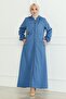 Coat with Zipper and Coat of Arms Blue 19217