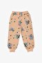 Printed Two-Thread Girls' Pajama Set Mnk0602 Somon - 2
