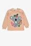 Printed Two-Thread Girls' Pajama Set Mnk0602 Somon - 3