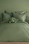Simply Forest Green 210 TC (83 Wires) Cotton Satin Duvet Cover Set Double