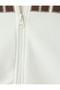 Oversize Sweatshirt with Zipper and Hood, Printed on the Back, with Pocket Detail - 6