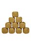 Jütburada Yellow Jute Yarn 5 Pieces 500 Gram Wicker Yarn Whipped Yarn Natural Yarn Burlap Yarn