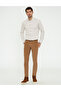 Taba Slim Fit Velvet Canvas Trousers 50239895-Vr099