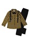 Lumberjack Shirt and Pants Boy's Suit Mnk0414 Yellow - 3