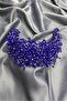 Blue Pollux Crystal Stone Henna and Bridal Crown - 3