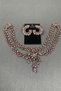 Sultan Stone Headpiece Bridal Henna Hair Accessory and Round Stone Earrings
