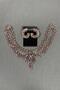Sultan Stone Headpiece Bridal Henna Hair Accessory and Round Stone Earrings - 3