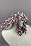 Pink Subra Bridal Henna Crown and Drop Earring Set - 3