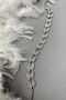 Anthracite Smoked Bella Leaf Pattern Hair Accessory - 3