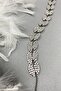 Anthracite Smoked Bella Leaf Pattern Hair Accessory - 2