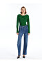 Lcw Crew Neck Plain Long Sleeve Women's Bodysuit - 2