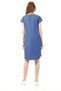 Myra5020 - Maternity Dress Denim V-Neck - Blue - 4
