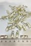 5 Pieces Silver Color Thin Rectangular Beyoğlu Stone Crystal Beads - 2